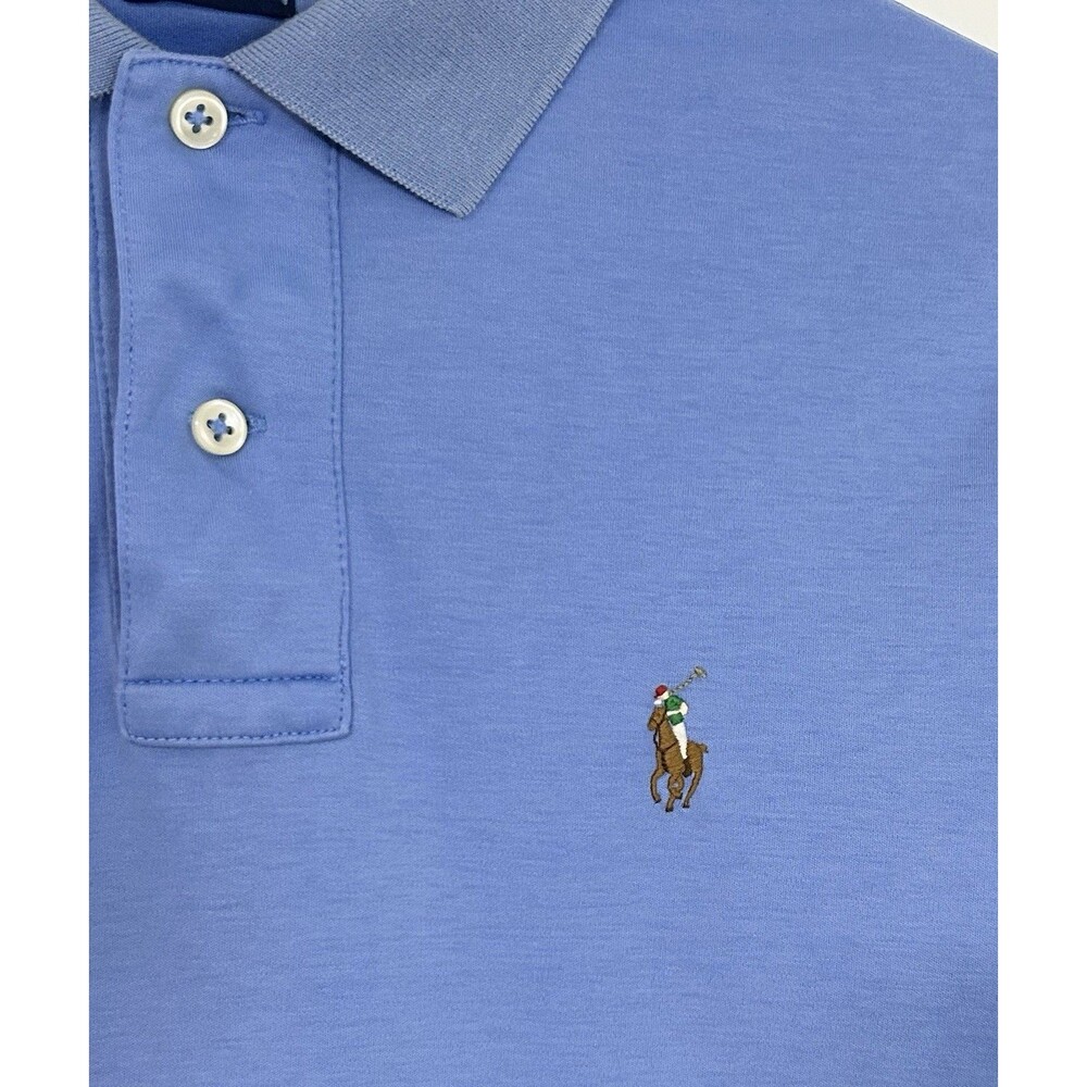 Polo Ralph Lauren Polo Shirt Blue Pima Soft Touch Pony Men’s Size Small